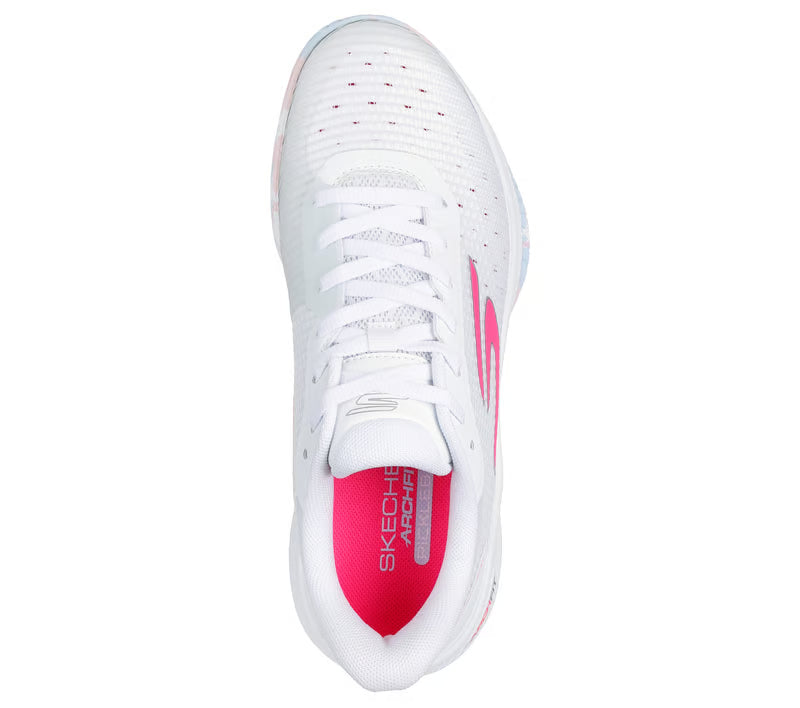 Zapatillas Skechers Vipers Court 2.0 Blanco Rosa