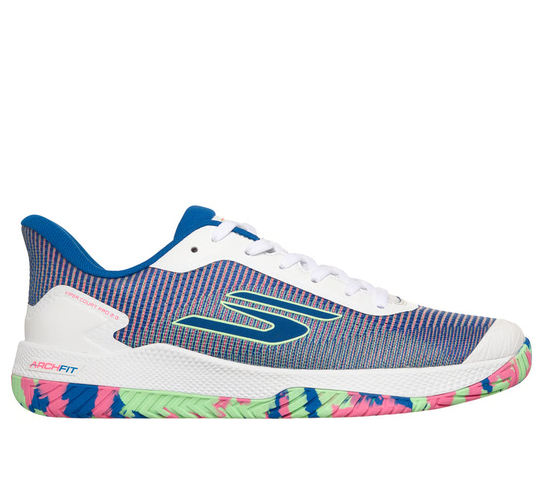 Zapatillas Skechers Vipers Court 2.0 Blanco Azul