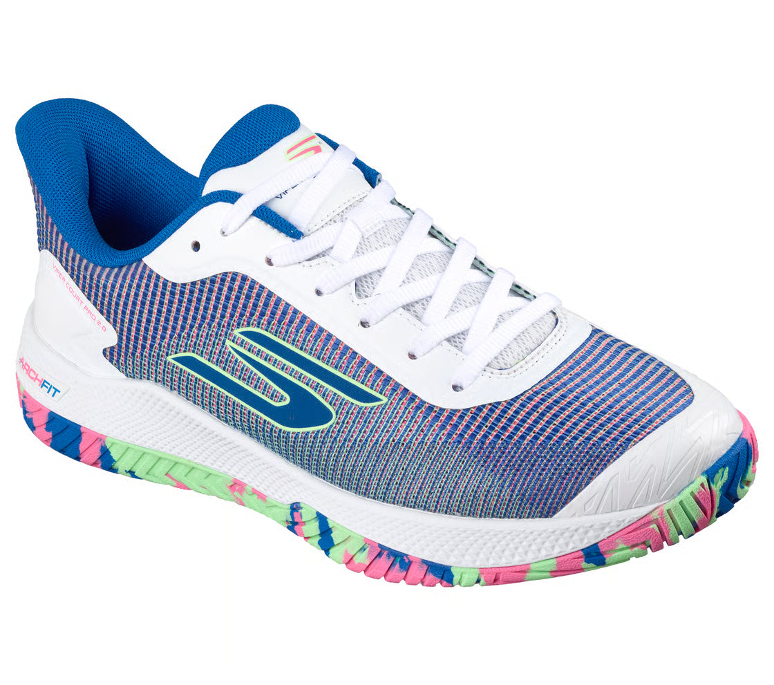 Zapatillas Skechers Vipers Court 2.0 Blanco Azul