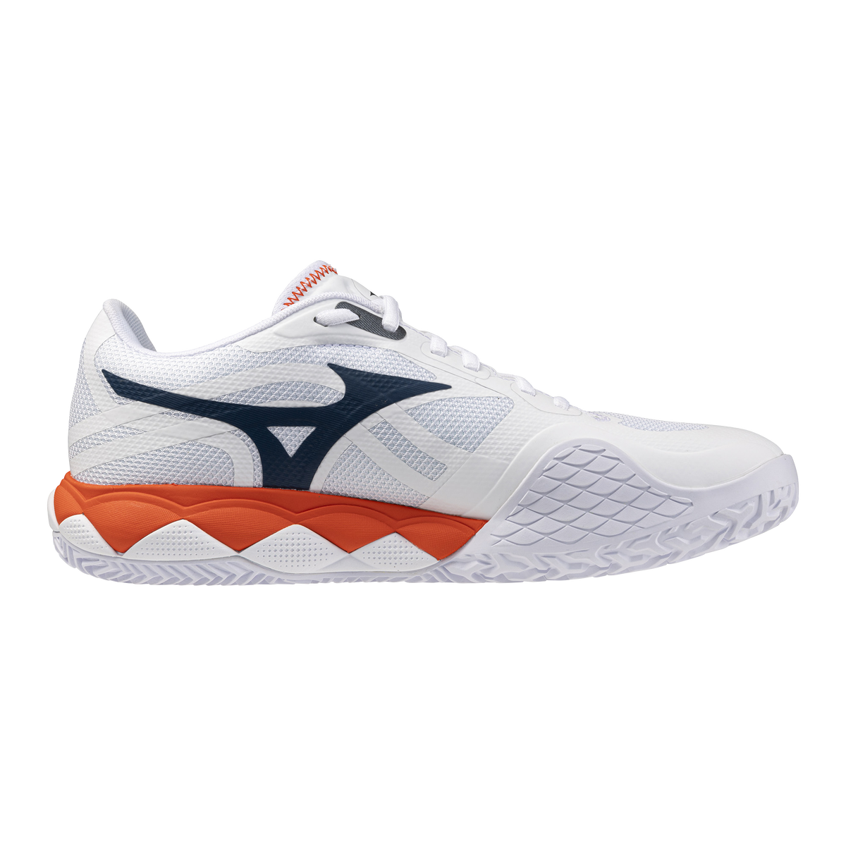 Zapatillas de pádel Mizuno Wave Enforce Tour 2 CC Blanco/Azul/Naranja