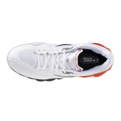 Zapatillas de pádel Mizuno Wave Enforce Tour 2 CC Blanco/Azul/Naranja