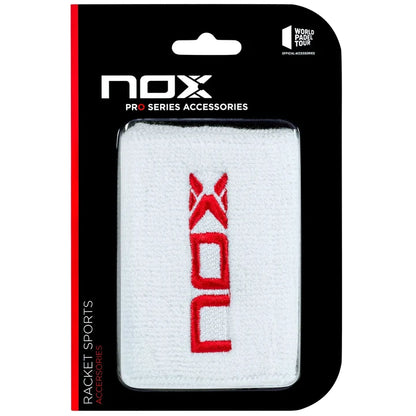 Muñequera Nox Blanco/Rojo