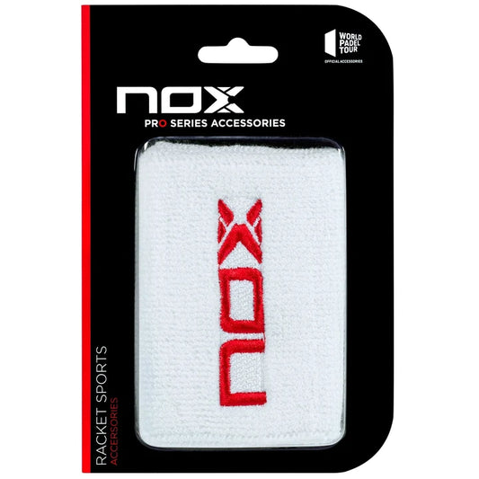 Muñequera Nox Blanco/Rojo